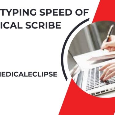 average typing speed of medical scribe