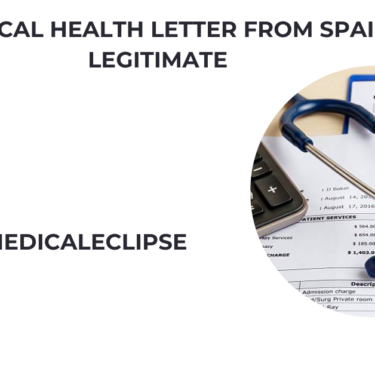 is the medical health letter from spainguru legitimate