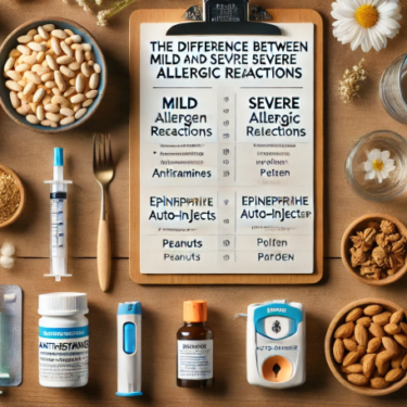 The Difference Between Mild and Severe Allergic Reactions