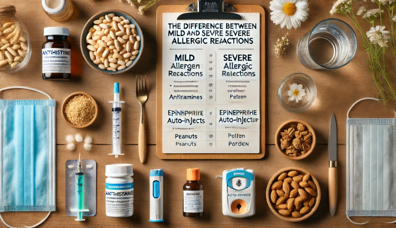 The Difference Between Mild and Severe Allergic Reactions